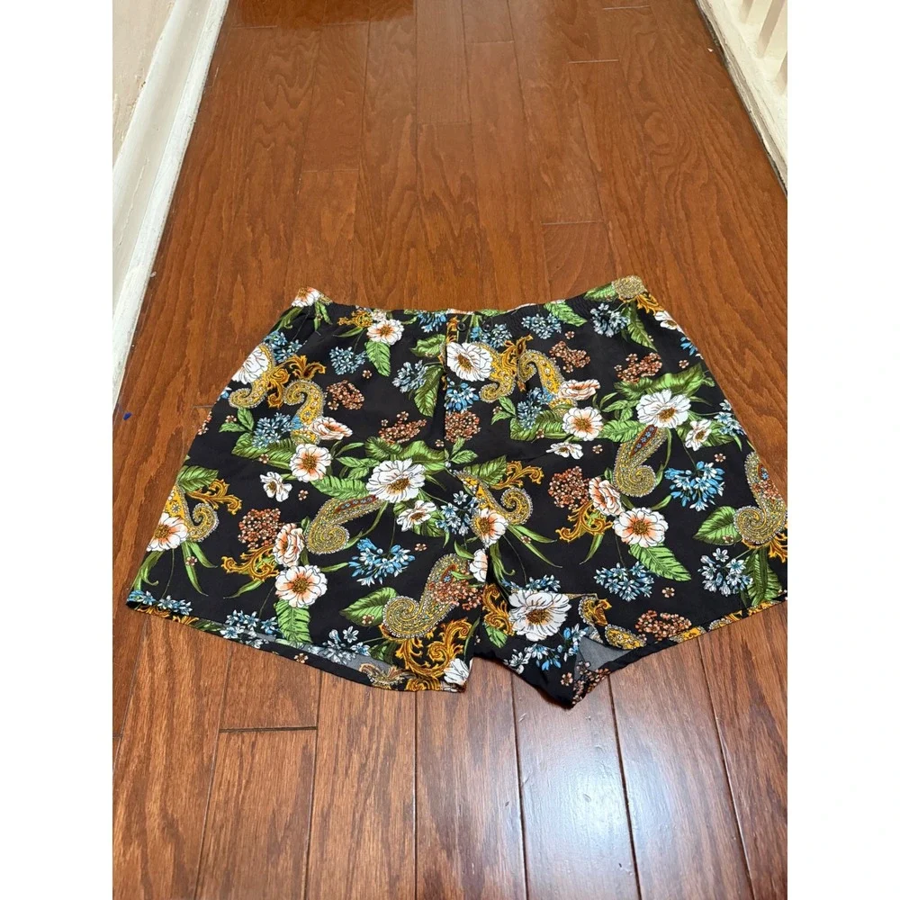 Mens Floral Paisley Elastic Waist boxer‎ shorts Multicolor Boho Beachwear